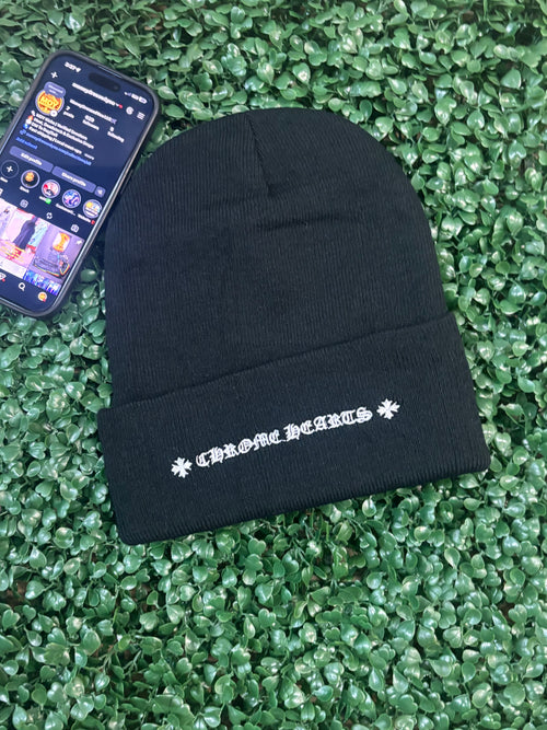 BLACK CROSS CHRME BEANIE