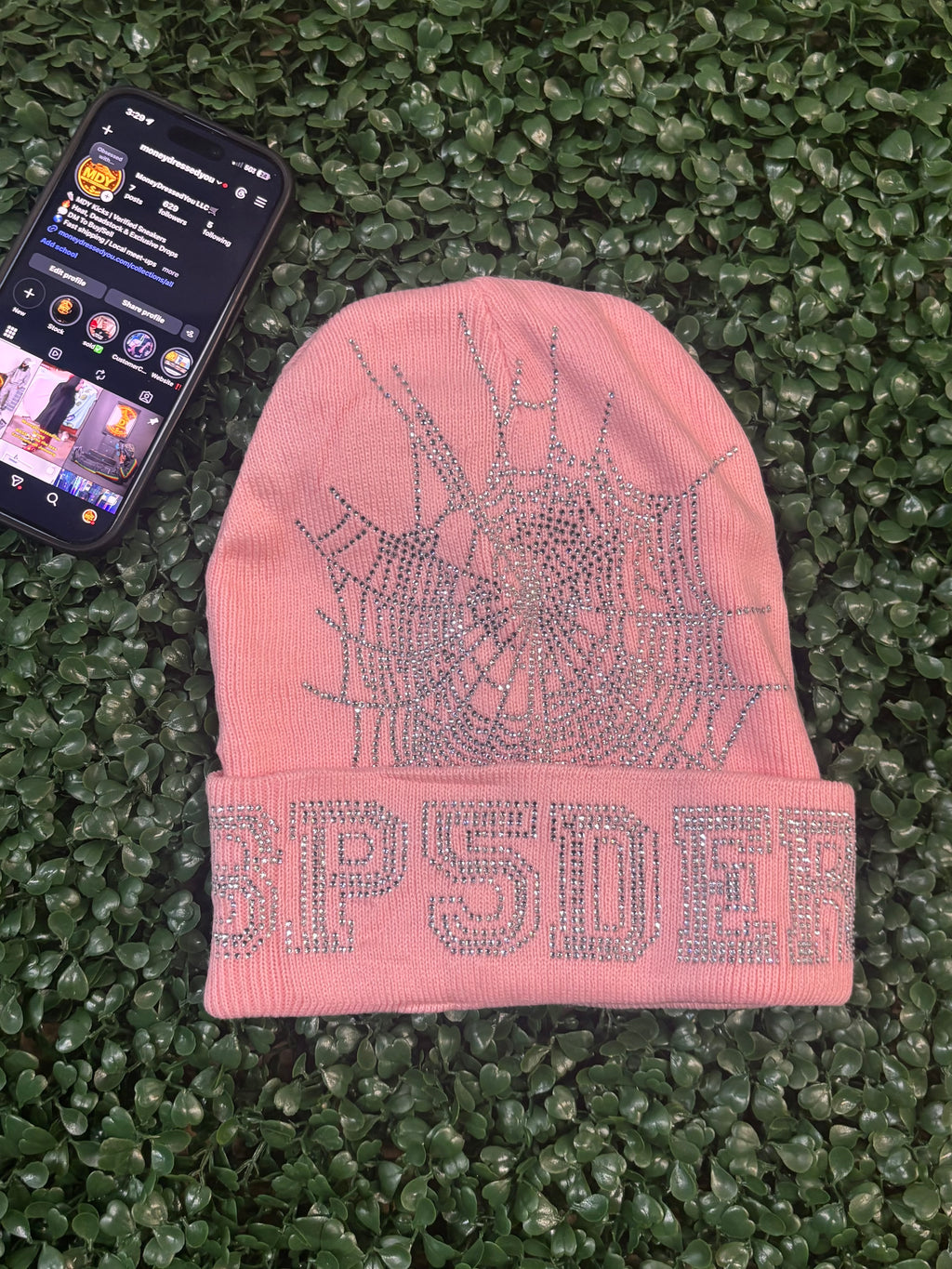 MDY SPIDER HAT PINK