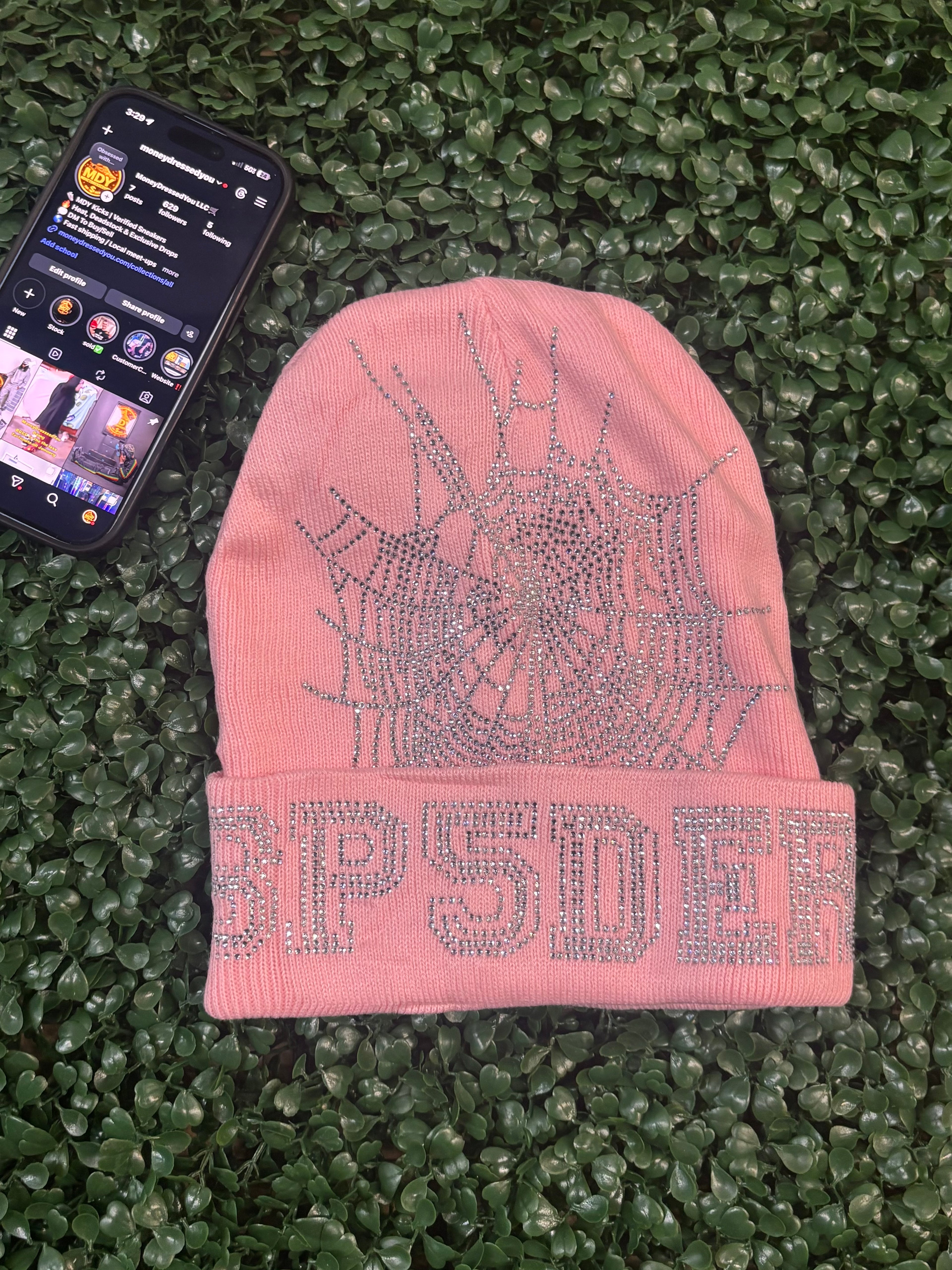 MDY SPIDER HAT PINK