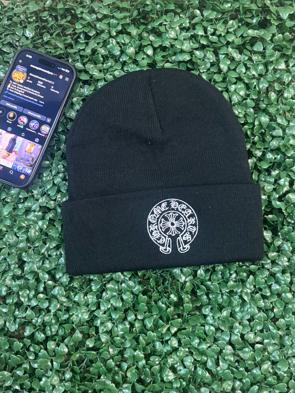 BLACK CHRME BEANIE