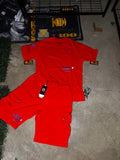 MDY Red Chrome Short set