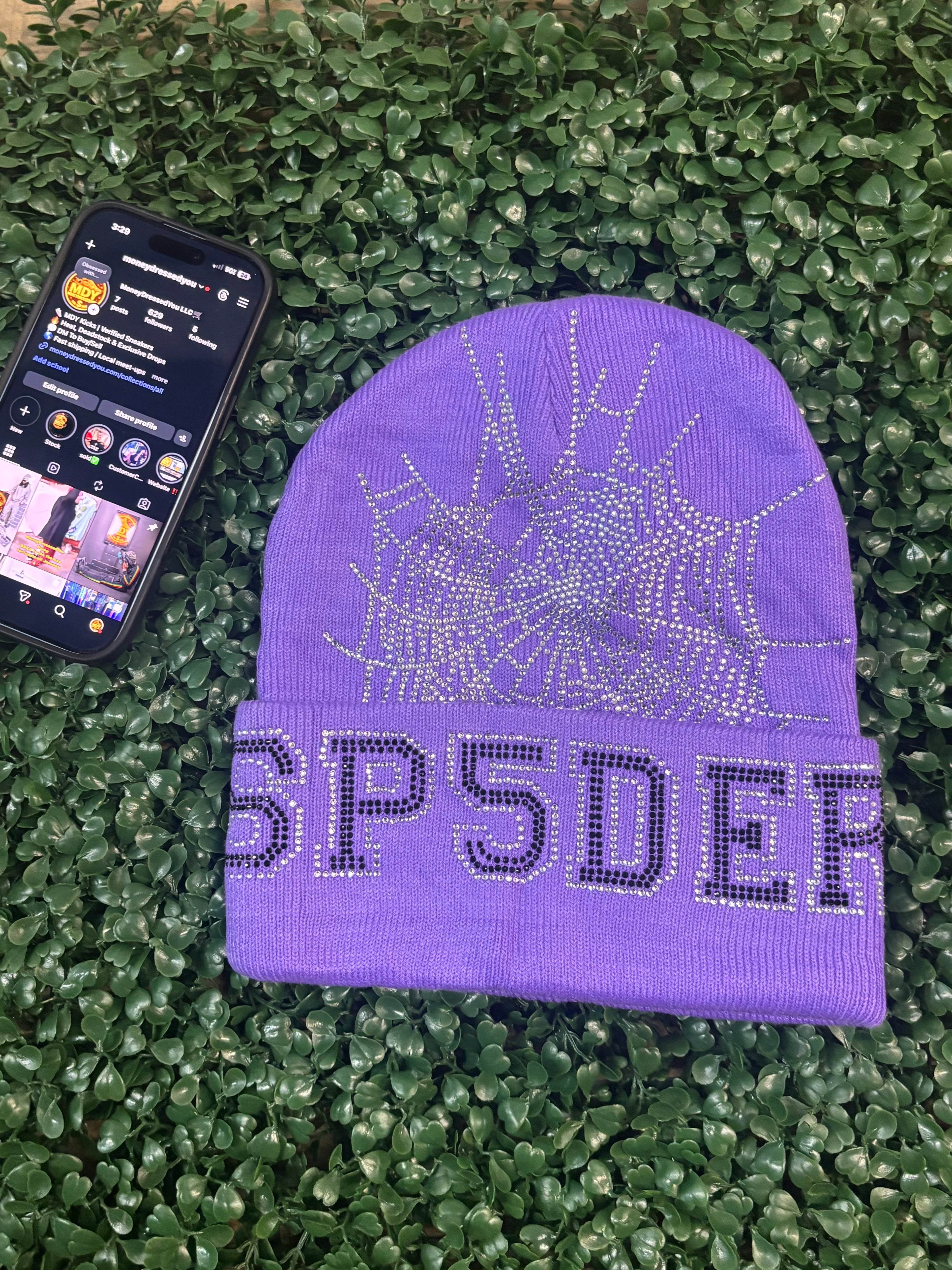 MDY SPIDER HAT PURPLE