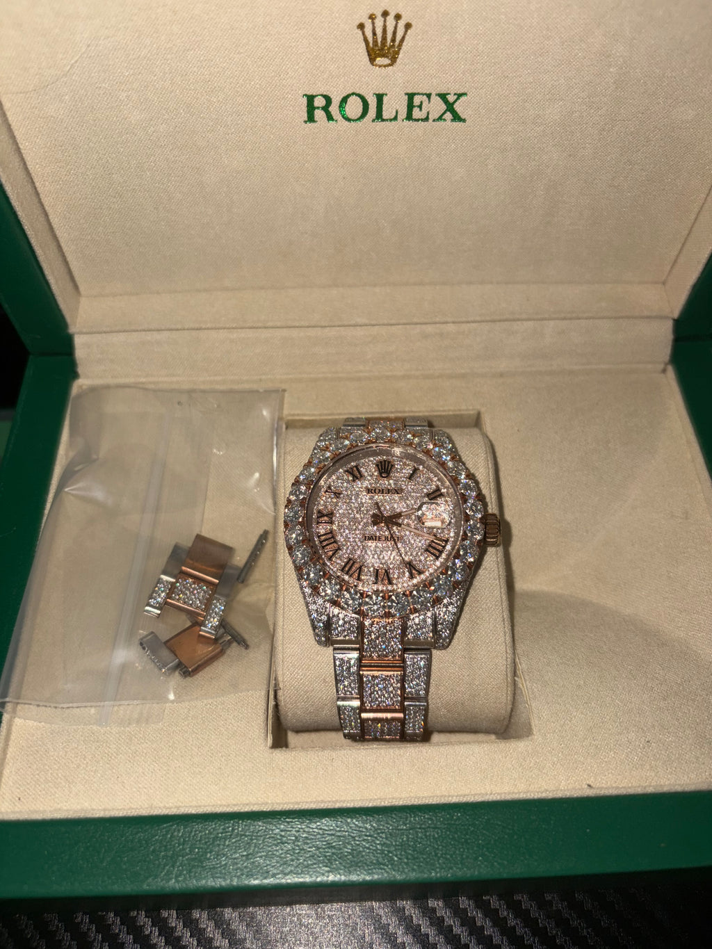 MDY Moissanite Rolx DateJust