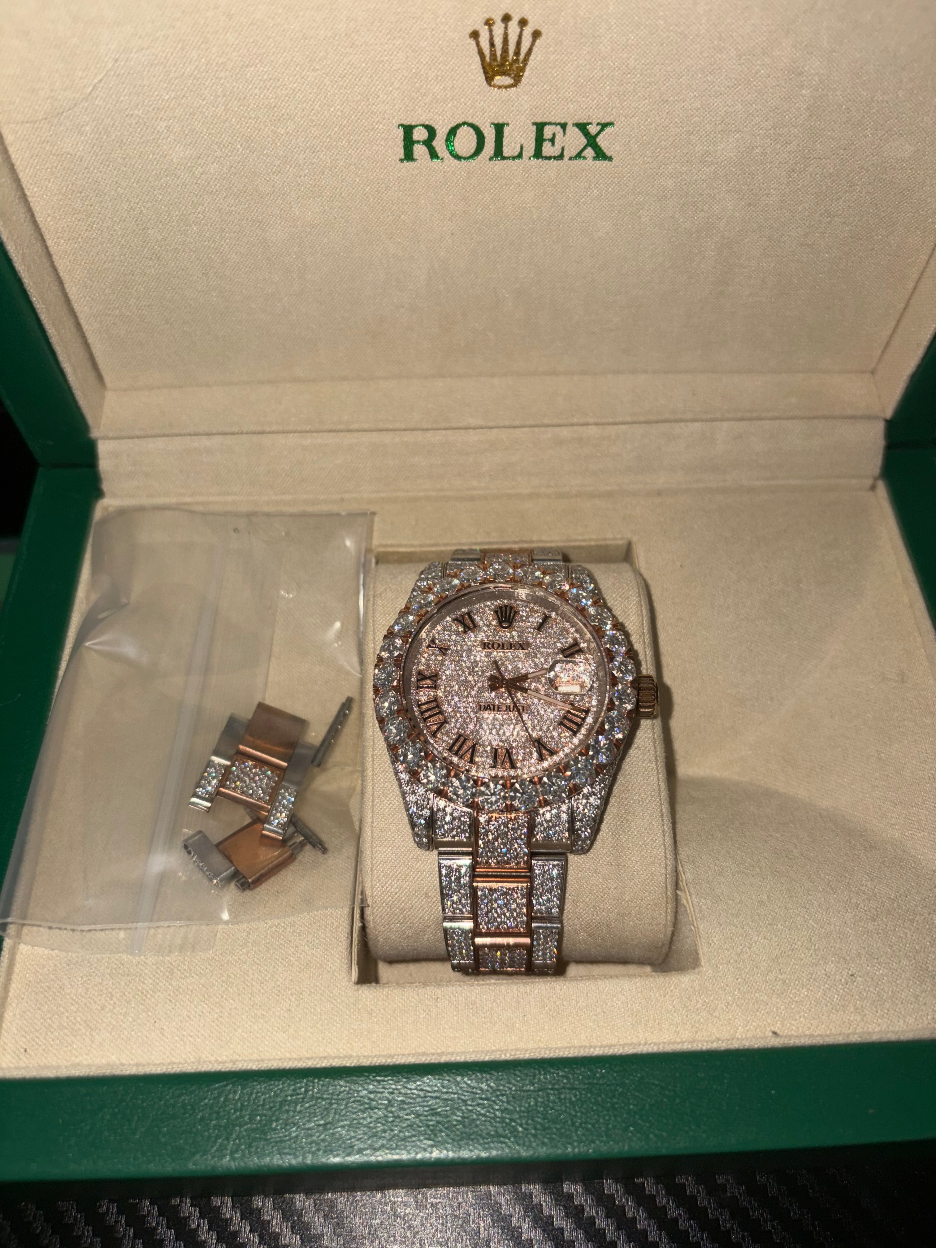 MDY Moissanite Rolx DateJust
