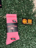 MDY PINK CRHME SOCKS