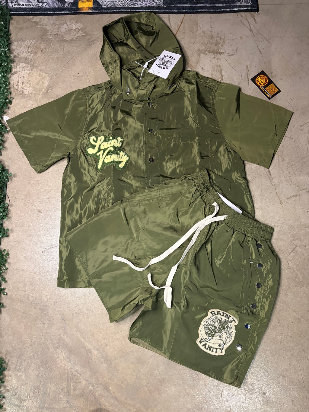 MDY Green Saint Vnity Short set