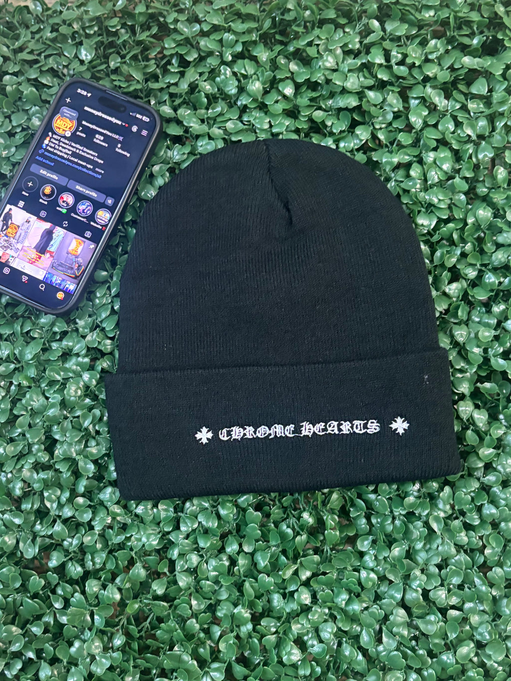 BLACK CHRME BEANIE