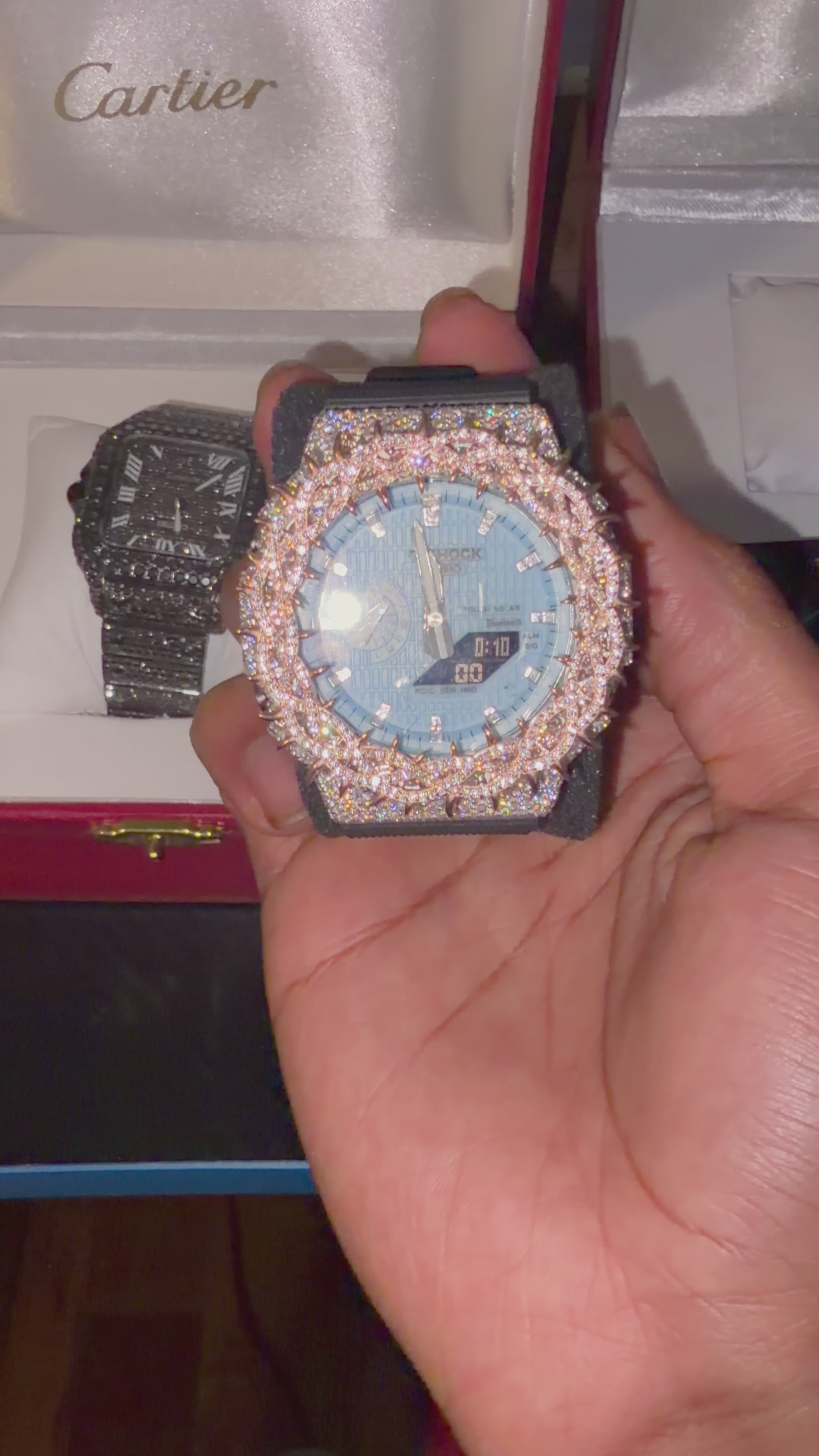 MDY Moissanite Tiffany Blue Gshck